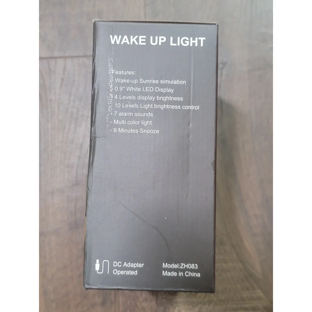 Wake‎ Up Light Colored Sunrise Simulation Alarm Clock with Snooze Function